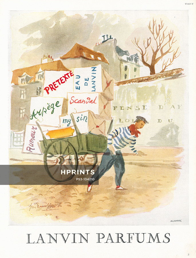 Lanvin, Perfumes — Original adverts and images