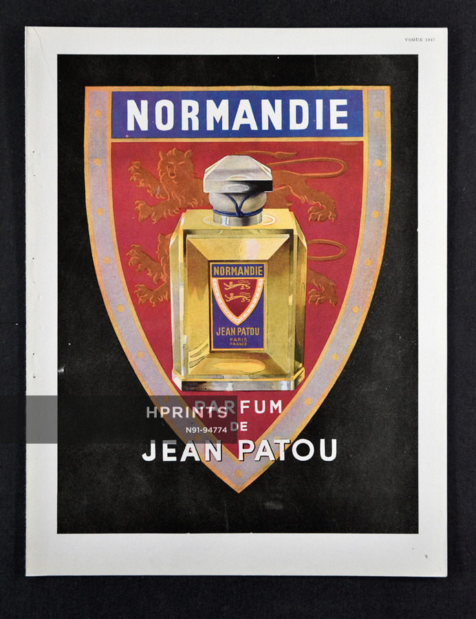 Jean Patou (Perfumes) 1947 Parfum Normandie — Perfumes