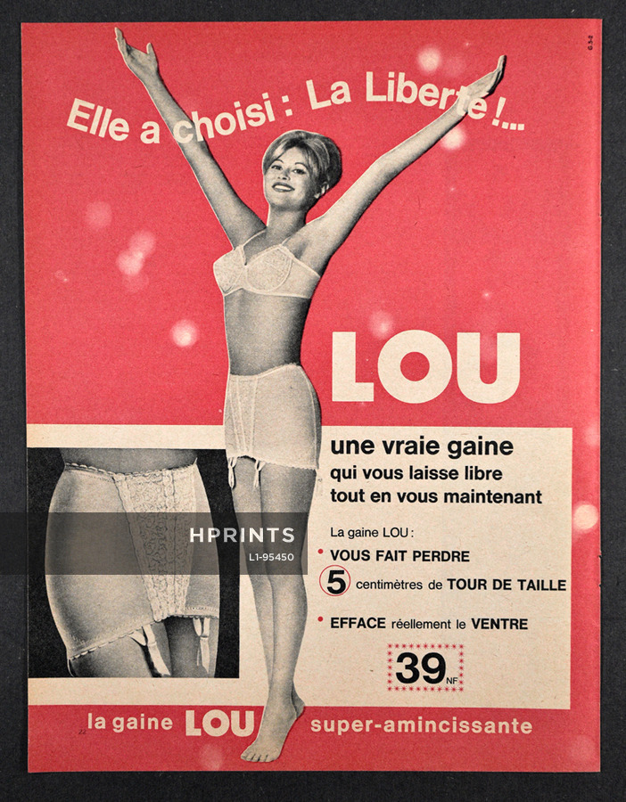 Lou 1962 Girdle, Brigitte Bardot — Advertisement