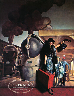 Prada (Luggage) 1975 Train, Italian Advert