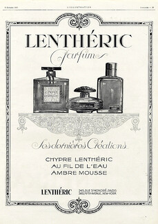 Lenthéric (Perfumes) 1925 Chypre, Au Fil de L'eau, Ambre Mousse