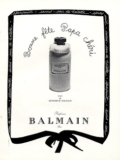 Pierre Balmain (Perfumes) 1960 Eau de Monsieur Balmain