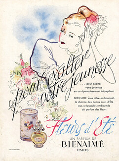 Bienaimé, Perfumes — Original adverts and images