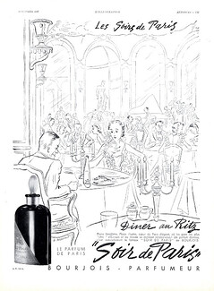 Bourjois (Perfumes) 1937 Soir de Paris Hotel Ritz Louis Ferrand