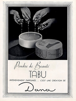Dana (Cosmetics) 1952 Poudre de beauté Tabu