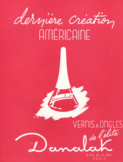 Dana (Cosmetics) 1950 Danalak "American" Nail Polish