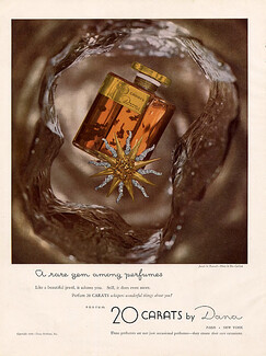 Dana (Perfumes) 1949 20 Carats, Jewels by Peacock, Photo Roy Carlson