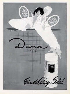 Dana (Perfumes) 1953 Tabu, Camilla Tennis players