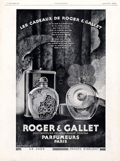 Roger & Gallet 1928 Le Jade & Pavots d'Argent, Art Deco Style