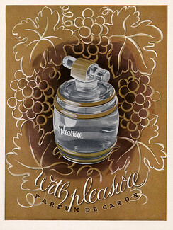 Caron (Perfumes) 1951 With Pleasure