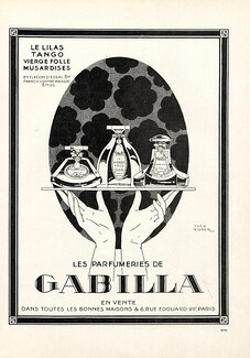 Gabilla (Perfumes) 1922 Musardises, Vierge Folle, Tango, Théo Roger
