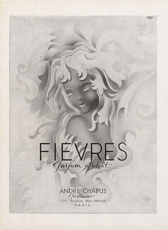 André Chapus (Perfumes) 1944 Fièvres