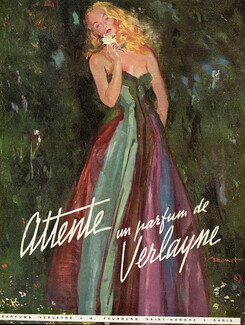 Verlayne (Perfumes) 1946 "Attente" Brénot