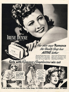 Lux (Soap) 1949 Irene Dunne Portrait