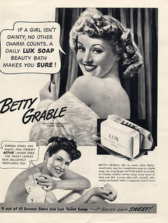Lux (Soap) 1946 Betty Grable, Portrait
