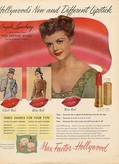 Max Factor Hollywood 1947 Angela Lansbury, lipstick