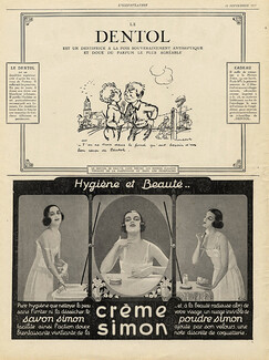 Dentol (Poulbot) & Crème Simon 1927