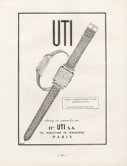 UTI (Watches) 1947 Charles Lemmel