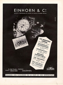 Einhorn & Co. (Watches) 1948 Corda