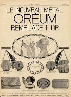 Oreum 1923 Jewels Art Deco Powder Compact Making-up