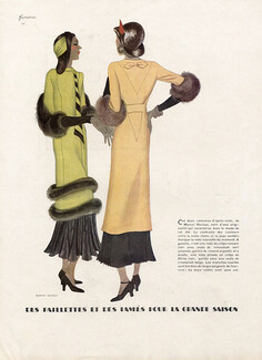 Marcel Rochas 1931 Fashion Illustration