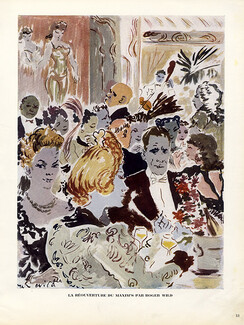 Maxim's Restaurant Cabaret 1946 "La Réouverture" Roger Wild