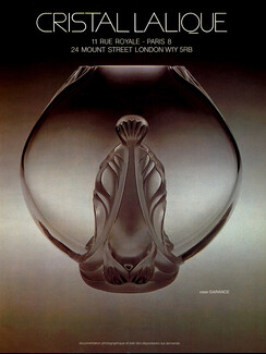 Lalique (Crystal) 1984 Vase ''Garance''