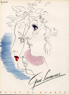 Gui Lamour (Cosmetics) 1944 Montebello, Lipstick, Making-up