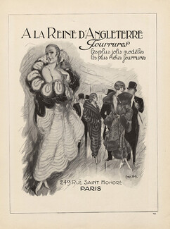 A La Reine d'Angleterre (Fur Clothing) 1924 Marcel Bloch
