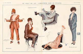 Léonnec 1918 "Variations sur le pyjama", Pajamas