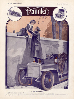 Léonnec 1910 Daimler, Sexy looking maid
