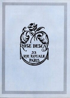 Rose Descat 1939 22 Rue Royale