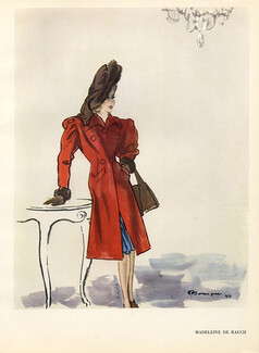 Madeleine de Rauch 1943 Pierre Mourgue, Coat