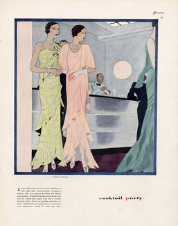 Marcel Rochas 1936 Haramboure, Evening Gown