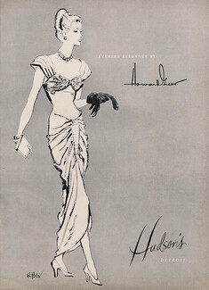 Hudson's 1946 René Bouët-Willaumez, Evening Gown