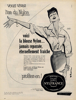 Nylfrance (Textile) 1955 Rousseau