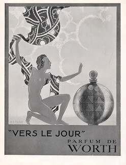Worth (Perfumes) 1929 Armand Rapeno, Vers Le Jour... Art Deco Style
