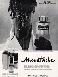 Marcel Rochas (Perfumes) 1964 Moustache, Schall