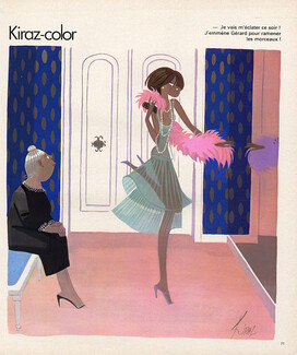 Kiraz 1977 Elegant Parisienne, evening gown