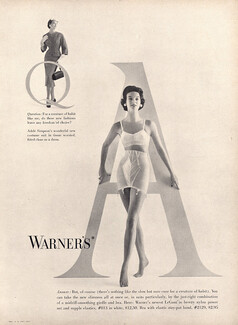 1939 women's Alure alphabet bra Warner Brothers A'lure fashion ad 