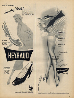 Le Bourget & Heyraud (Shoes) 1956 Roger Blonde, Stockings Hosiery
