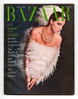 Harper's Bazaar 1964 November, Van Cleef & Arpels Necklaces, Photo Sokolsky