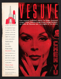 Chen Yu 1960 Vésuve, Red Nail Enamel, Photo Bugat