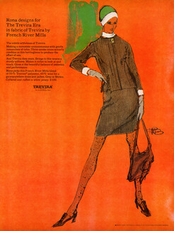 Trevira 1968 Rona, Fashion Illustration