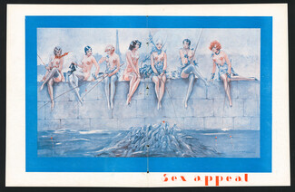Henry Sebastian 1932 Sex Appeal, Women in Lingerie Fishing