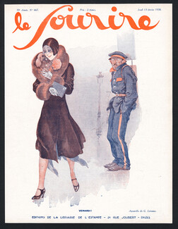 Georges Léonnec 1930 Veinard !, Dog, Le Sourire Cover