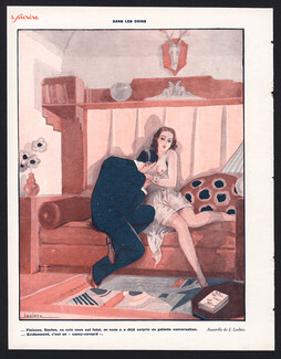 Jacques Leclerc 1930 circa, Cosy Corner, Lovers