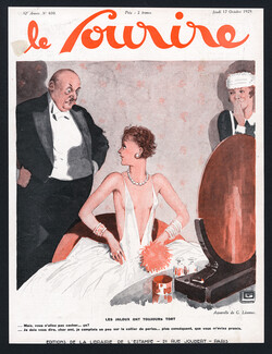 Les Jaloux Ont Toujours Tort, 1929 - Georges Léonnec Le Sourire Cover, Pearls Necklace