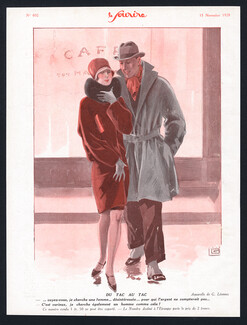 Du tac au tac, 1928 - Georges Léonnec A woman... uninterested in money