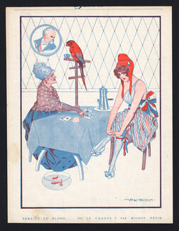 Maurice Pépin 1920 Cartomancy, Marianne (Emblem of France)